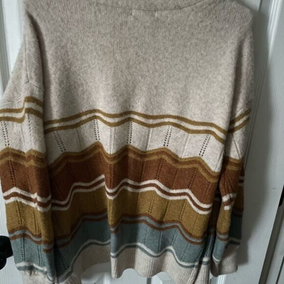 Striped Multicolor Women's cardigan Sweater size s - Picture 4 of 8